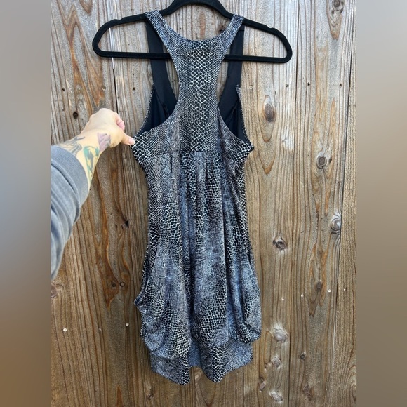 City studio black white beaded mini dress‎ size small snake y2k club party - Picture 8 of 8